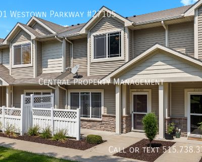 2 Bedroom 2BA 1221 ft Pet-Friendly Townhouse For Rent in West Des Moines, IA