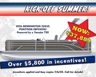 2024 Bennington 22 SVS Pontoon Boats Superior, WI