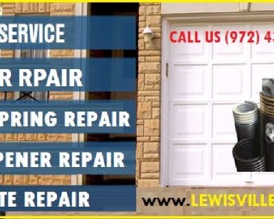 Lewisville Garage Door is a Garage Door Spring repair contractor that can’t be beat. Spring repair services in Lewisville, Texas are Affordable if you choose us for the job. Schedule a free consultation with us if you have concerns or questions, or give us a call for same day assistance if you think your springs need to be looked at quickly.

Lewisville, Texas locals are lucky to have Lewisvill...