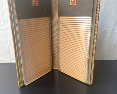 Original vintage victor office card file book