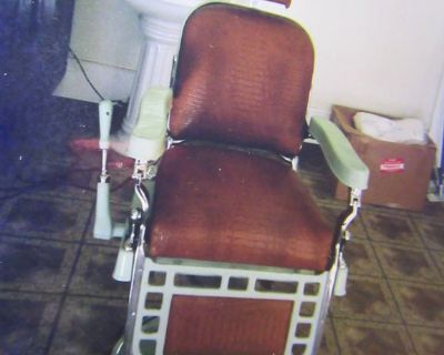 (2) Two Antique Koch & Sons, Barber chairs, (1915-1920) Fully Restored. $5,000