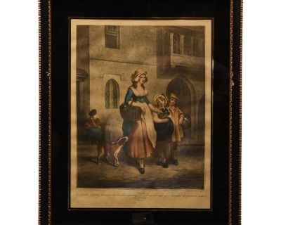 1960s Two Bunches of Penny and Primrose, Framed