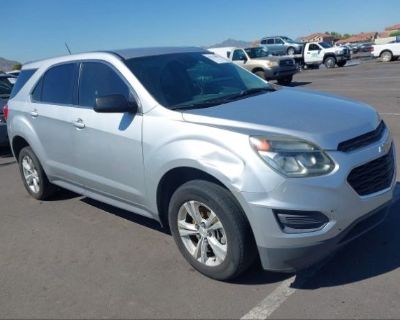 Salvage Gray 2017 Chevrolet Equinox Ls