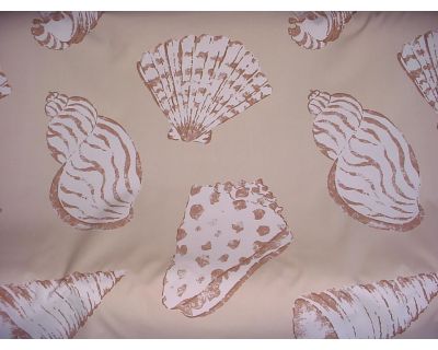 Groundworks Beachcomber Print Sea Shell Outdoor Upholstery Fabric - 10 Yards