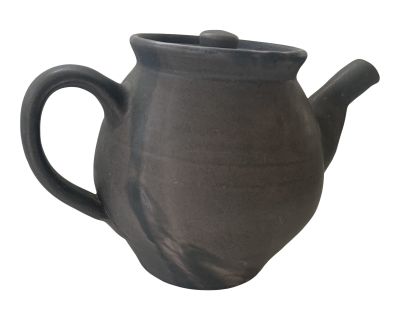 Vintage 1970s Signed Handmade Pottery Tea Pot