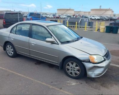 Salvage Silver 2003 Honda Civic Ex