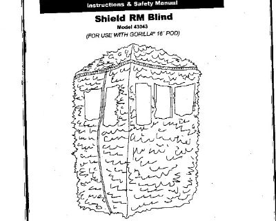 16' Elevated Tripod Deer Hunting Stand with Cover/Blind