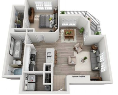 1BD 1BA - Apartment for Rent