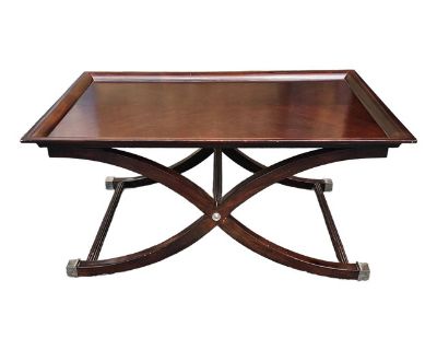 Contemporary English Antique Style Stained Fruit Tray Top Coffee Table