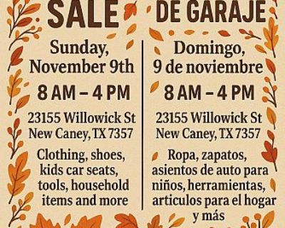 Garage sale!! Venta de garaje!!