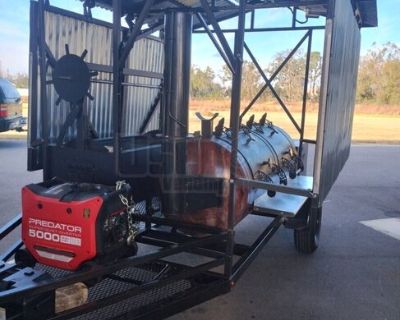 Custom Built 2024 Open BBQ Smoker Trailer Concession Trailer