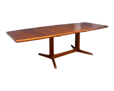 Mid Century Danish Modern Extendable Dining Table | by Skovby Møbelfabrik A/S