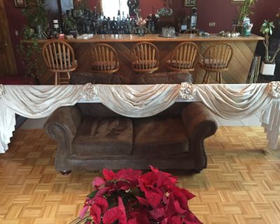 Custom Valance, cream color 131" in width.