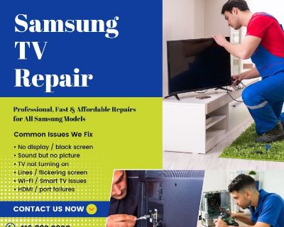 Expert Samsung TV Repair Services for All Models – Call to Book Now