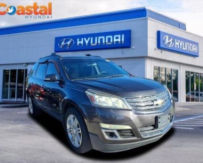 1GNKRGKD3FJ283379. Mileage: 114334. This 2015 Chevrolet Traverse LT in Tungsten Metallic features: Clean CARFAX. Odometer is 10768 miles below market average! Tungsten Metallic 2015 Chevrolet Traverse LT 1LT FWD 3.6L V6 SIDI 6-Speed Automatic 17/24 City/Highway MPG 4D Sport Utility Reviews: * If you want a big, 3-row midsize SUV that starts under $32,000, holds up to eight passengers, and has a...