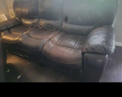 Used Leather Power Recliner Couch