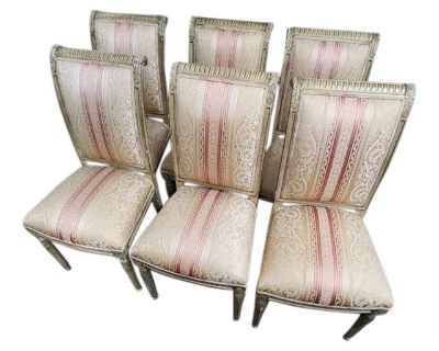 19th Century French Louis Xv Style Dining Chairs - Set of 6
