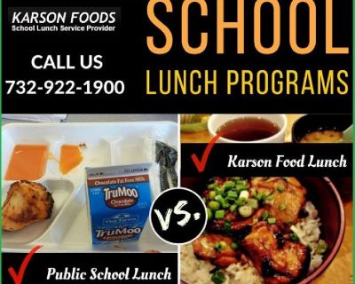We at Karson foods make student nutrition a vital component of the school food service. We create an atmosphere of excellent customer service and care for every student. We make student nutrition a clear addition of the classroom and a learning environment for nutrition education along with presenting parents with the best school food programs for their money.

At Karson Foods school food servi...