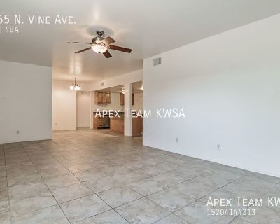 2365 N. Vine Ave.. Welcome to this stunning 6 bedroom, 4 bathroom home located in the desirable Jefferson Park neighborhood of Tucson, AZ. This spacious two-story home features stainless steel appliances, a pantry, and a breakfast bar in the kitchen, perfect for entertaining guests. Enjoy the cozy fire pit in the enclosed backyard, ideal for relaxing evenings outdoors. With pets allowed, this h...