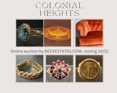 Colonial Heights online estate auction by BECK ESTATES