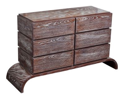 Cerused Oak Dresser in the Style of Paul Frankl