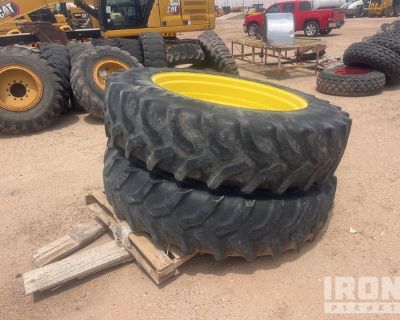 Quantity of (2) Goodyear 480/80R46 Tires w/Wheels - Fits John Deere 8285R
