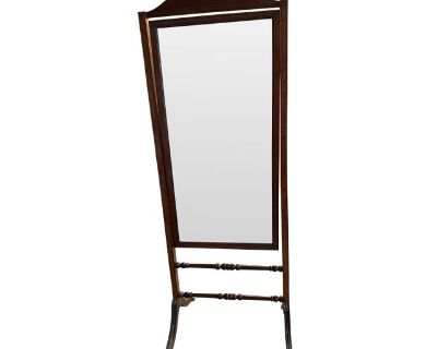 Antique English Standing Mirror Cheval