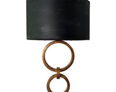 Currey Bolebrook Wall Sconce Traditional Antique 1-Light French Black Gold Leaf