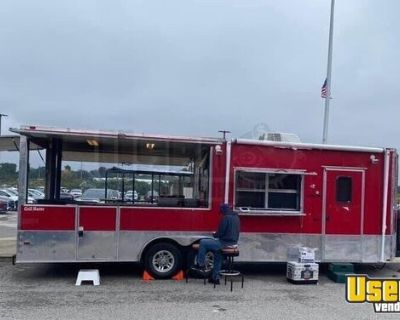 2018 Freedom 40' BBQ Trailer w/ Porch &  Separate Custom Southern Pride Smoker Trailer