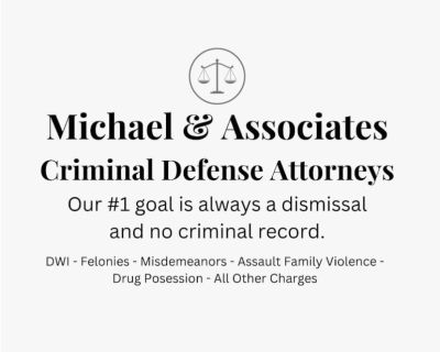 Michael & Associate Criminal Defense Attorneys is among the highest rated criminal defense firms in Houston, TX. The firm has been ranked #1 by Expertise.com, #1 in Texas by MTDA, rated 10/10 on Avvo and has over 1000 reviews with a 5.0 rating. If you're charged with DWI, assault, drug possession, theft or anything else, our #1 goal is to get your charges dismissed with no permanent record.

Co...