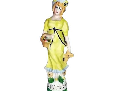 Victorian Revival Girl Figurine - 1940s