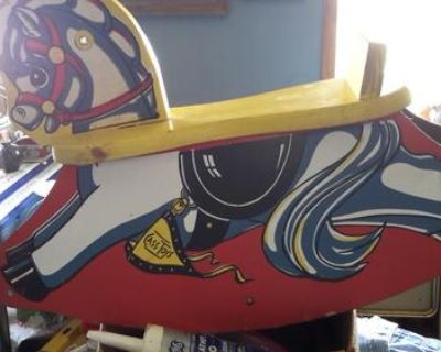 Vintage baby's first rocker.I have a 1940s Cass Toys baby's first rocking horse.