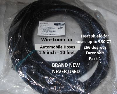 1.5 inch Heat Resistant WIre Loom for Radiator Hoses, BRAND NEW #1