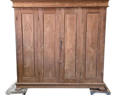 Early 20th Century Dutch Teak Armoire