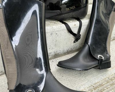 Troxel Riding Helmet & Melissa Riding Boots