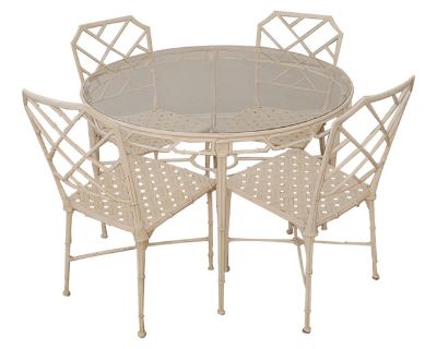 Mid Century Brown Jordan Calcutta Dining Table & 4 Chairs