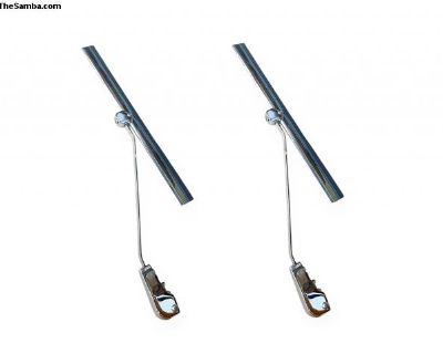 VW Beetle Bug Wiper Arms/Blades, Chrome, 1958-64