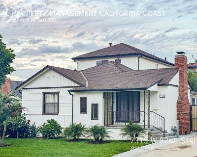 7315 W 82nd Street. Pet-friendly home with a large backyard, new HVAC, new stainless steel appliances, and new LifeProof Pet-Proof carpet just a short walk to the beach. Charming traditional-style home in desirable West Westchester. The bright living/dining room features built-in shelving and large windows. The kitchen includes granite counters and updated stainless appliances. Two main-level b...