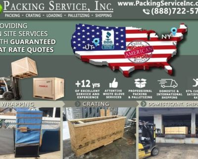 Packing Service, Inc. Packing Crating Palletizing Shipping Moving - Guaranteed Flat Rate Quotes