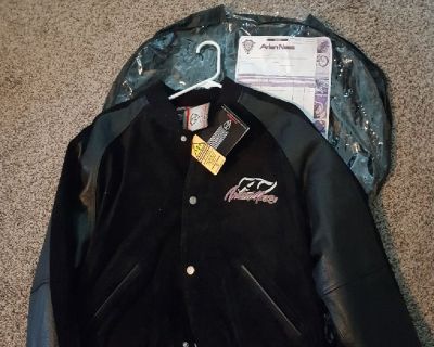 Leather and suede Arlen Ness motorcycle jacket