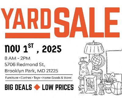 Yard Sale !! 8am-2pm