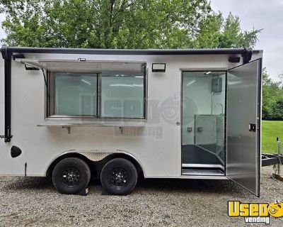 NEW - 2024 8.5' x 16' Empty Concession Trailer | DIY Trailer