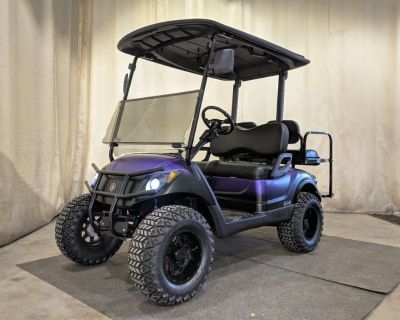 2014 Yamaha Gas EFI Golf Cart DELUXE STREET READY, Black Purple Fade