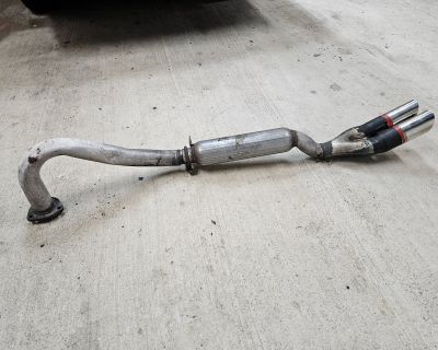 Spider S3 Exhaust: Rear section with glass pack muffler