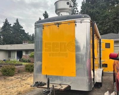 8.5' x 14.5' Forest River Continental Cargo Empty Trailer Concession Trailer with Hood