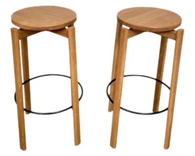 Set of 2 Audo Copenhagen Passage Bar Height Stools