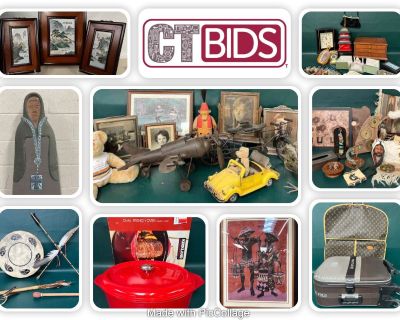 CTBIDS WH Online Auction | June. Vol. 1 | Ends: M-06/05 | PU: W-06/07, 9a-2pm | 85713