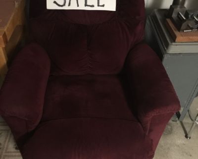 Two Burgundy Recliners