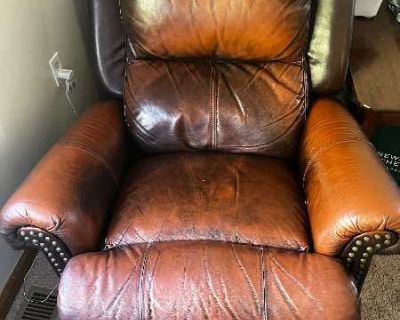 FREE LEATHER RECLINER AND SECTIONAL COUCH