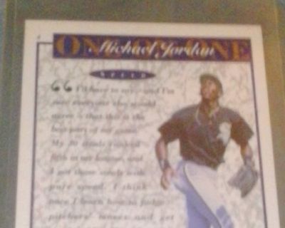 Jordan baseball card